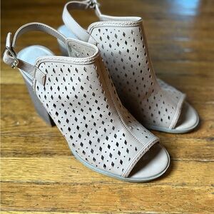 Indigo Tan Cutout Heels